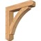 Ekena Millwork Thorton Craftsman Smooth Bracket w/ Offset Brace, Western Red Cedar, 7 1/2"W x 38"D x 38"H BKT0806X38X38THR04SWR - alternate 1
